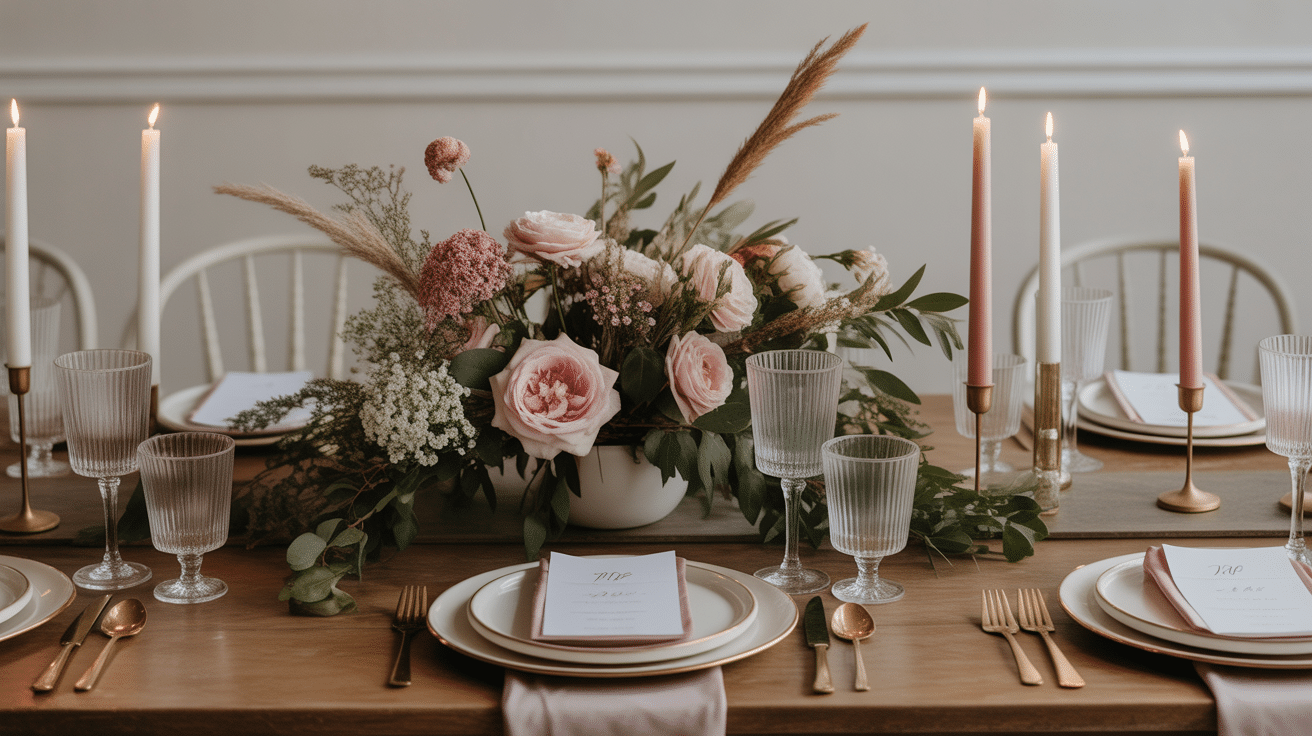 thème pour le mariage décoration coordonnée invitation