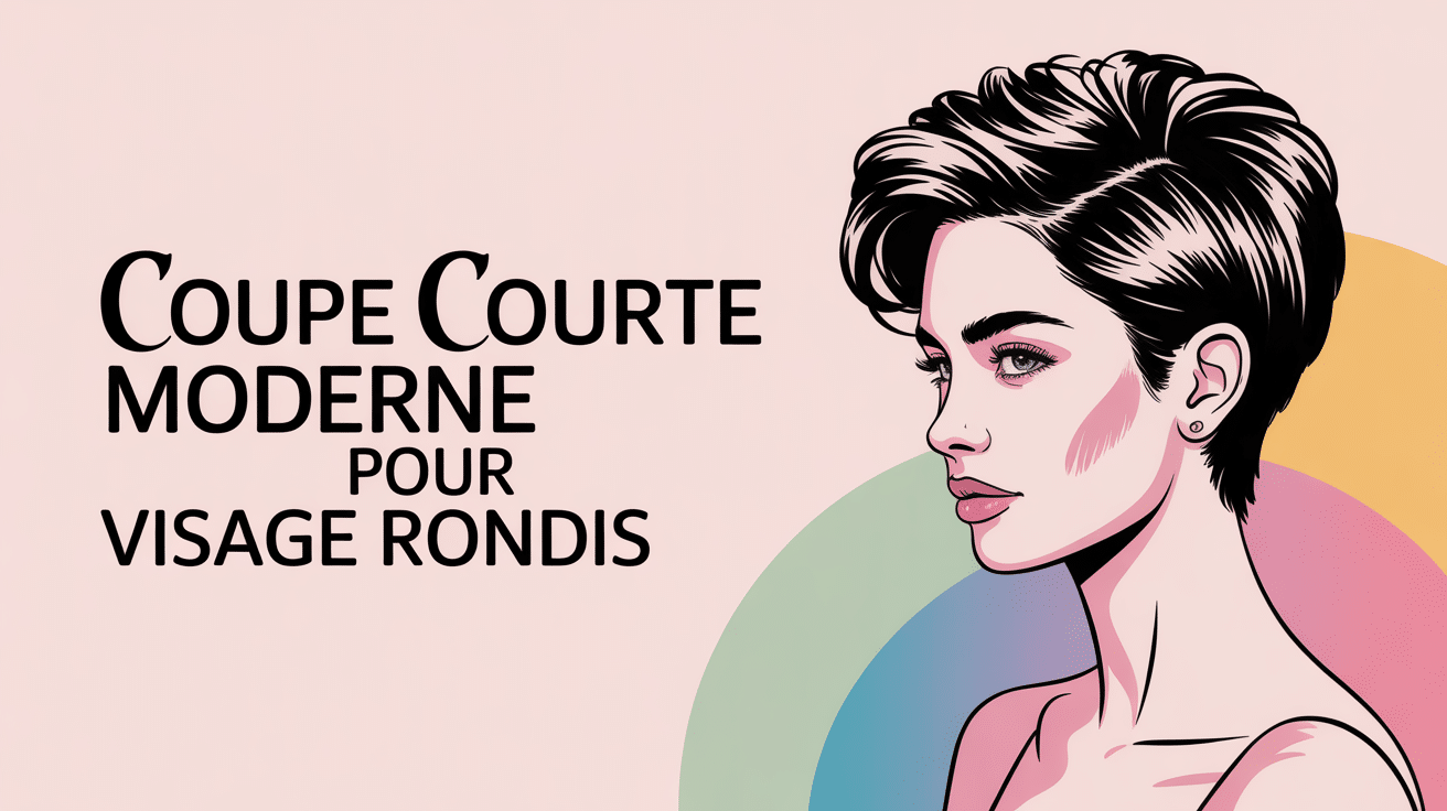 femme profil coupe courte pixie visage rond moderne