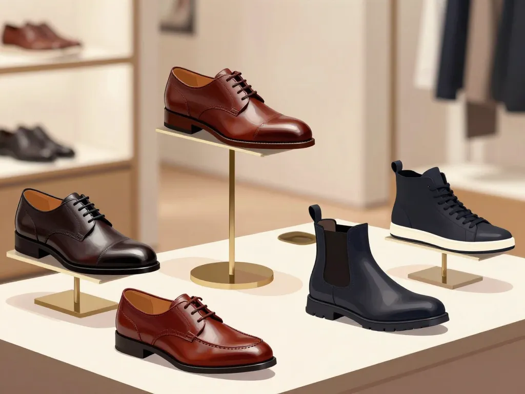 chaussure luxe homme types et matières