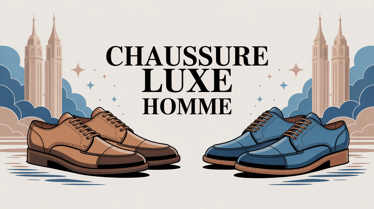 chaussure luxe homme illustration élégante