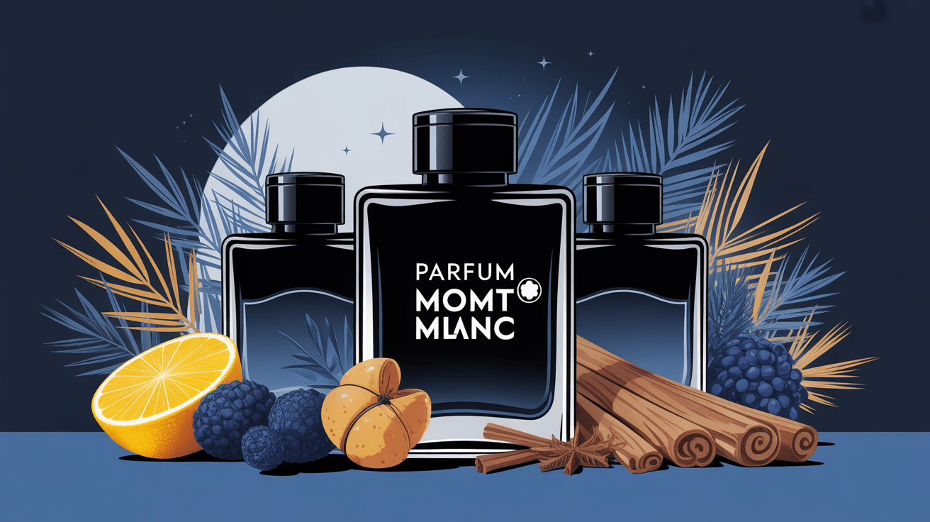 univers parfum homme mont blanc silhouettes élégantes