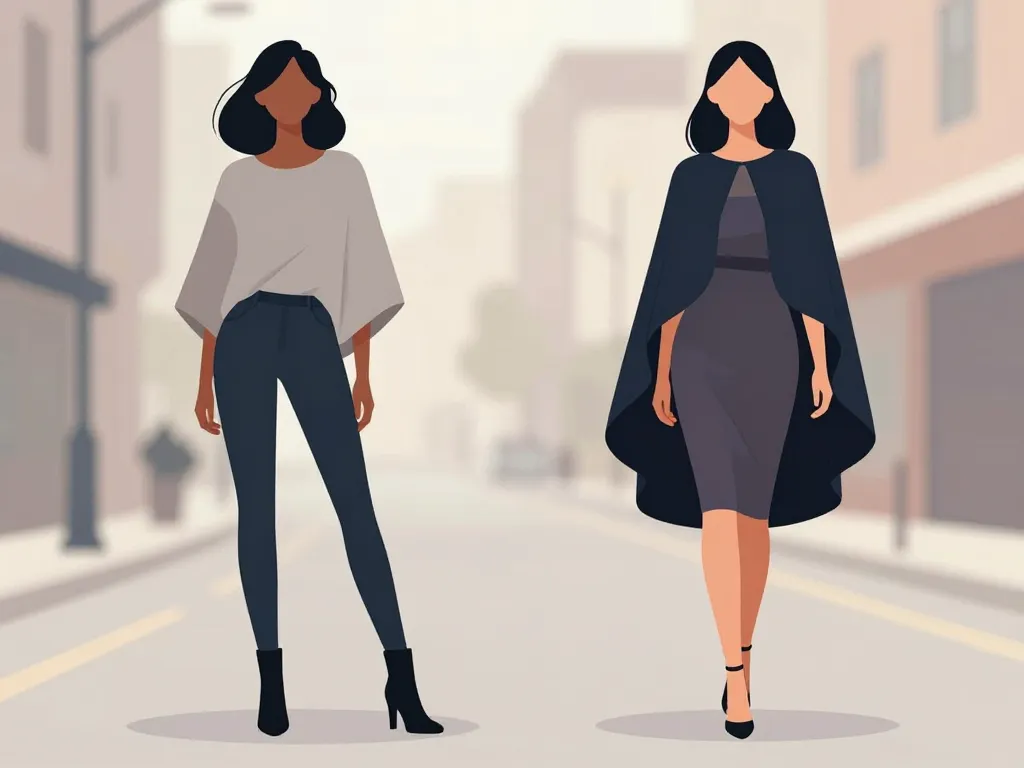 Looks poncho femme du quotidien à la soirée