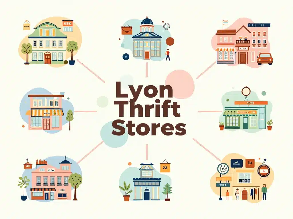 concept diagramme friperie lyon, diversité style et prix