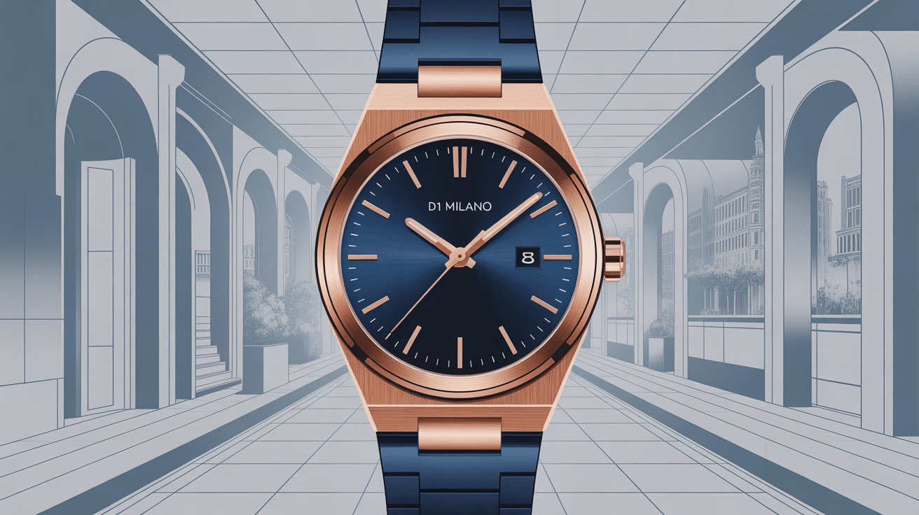 Illustration montre d1 milano style contemporain