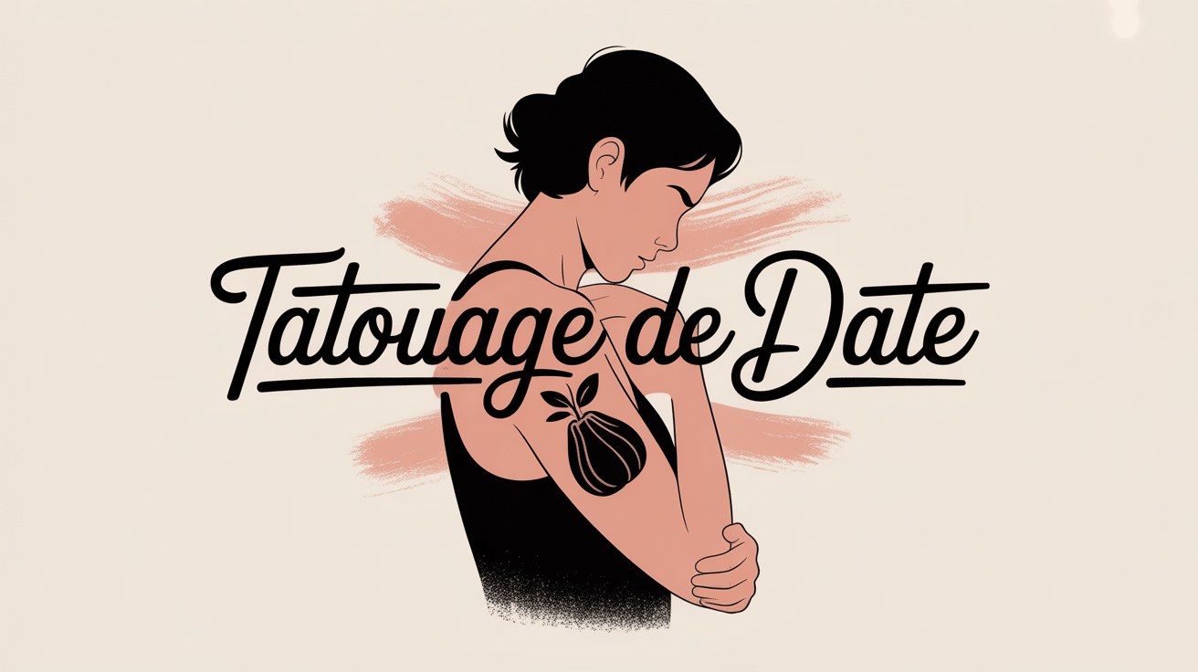 dates tatouage stylisées sur poignet ambiance intime