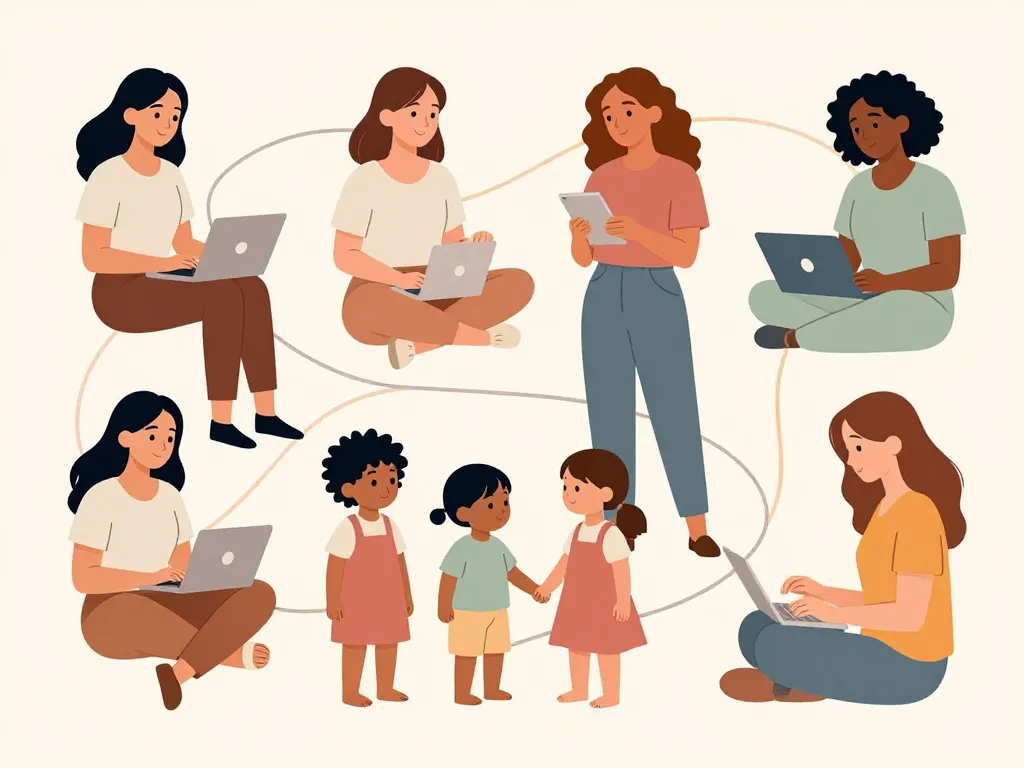 groupe femmes femme-au-feminin.com quotidien illustration