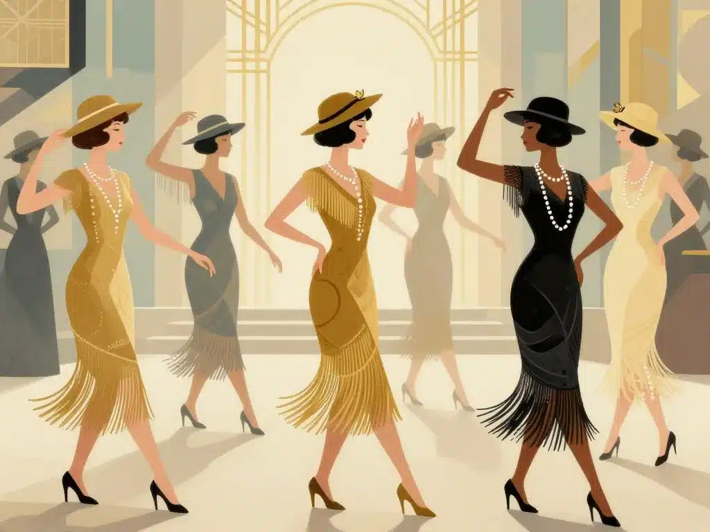 Mode femmes annees 20 style garconne