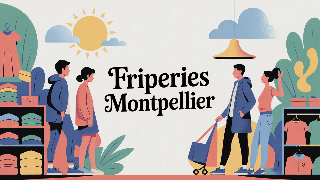 Illustration friperie Montpellier jeunes mode urbain