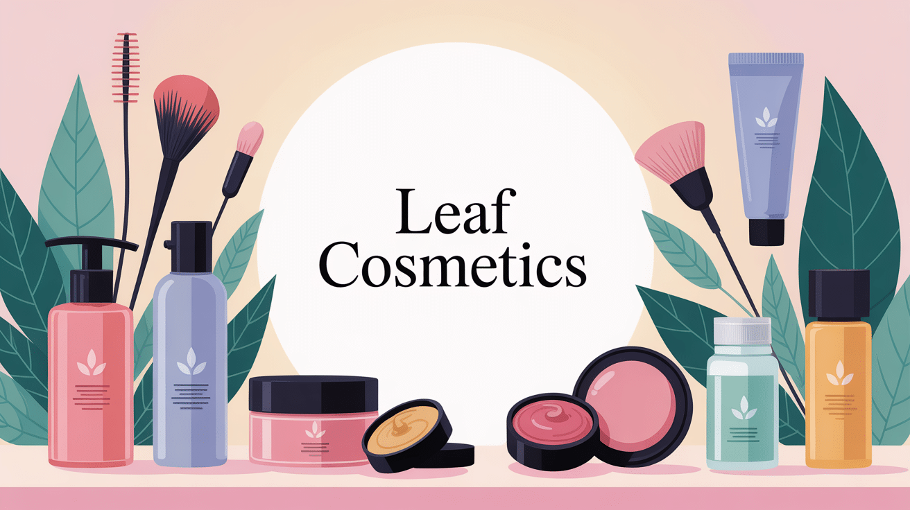Leaf Cosmetics avis illustration univers cosmétique moderne