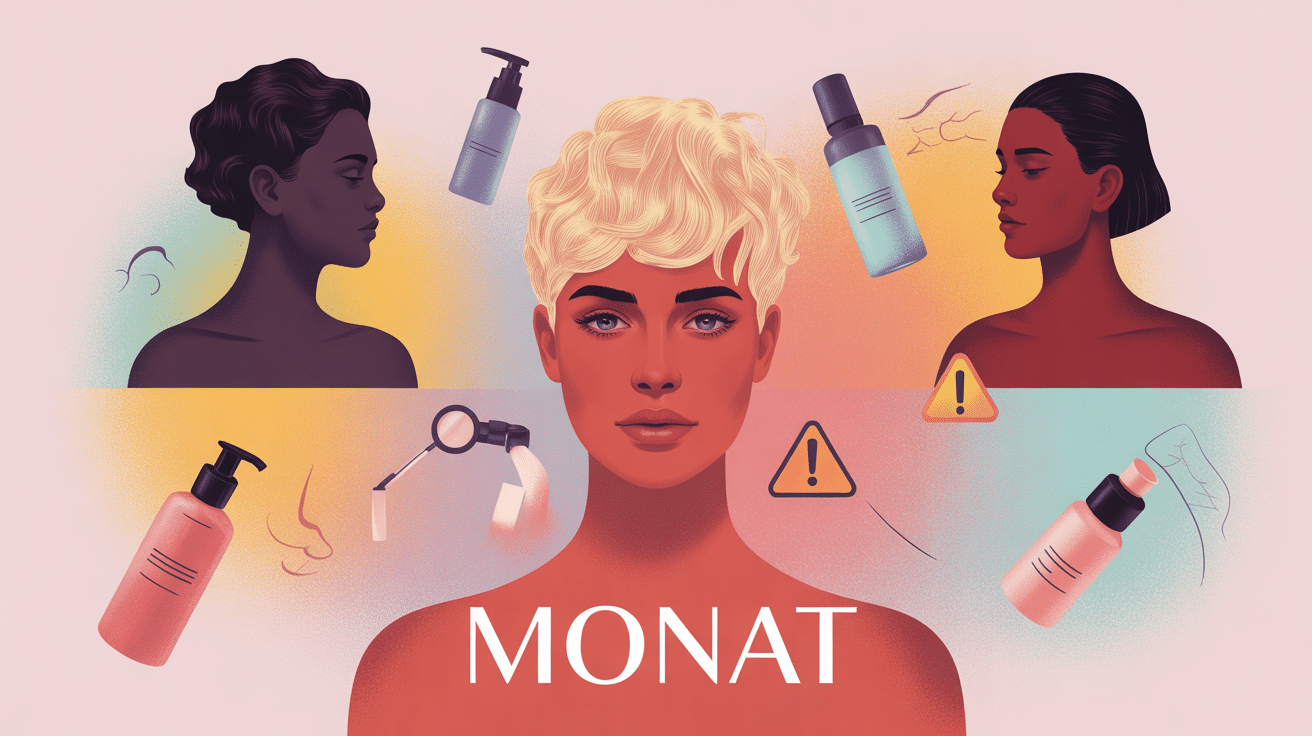 Illustration Monat avis sur produits capillaires et controverse