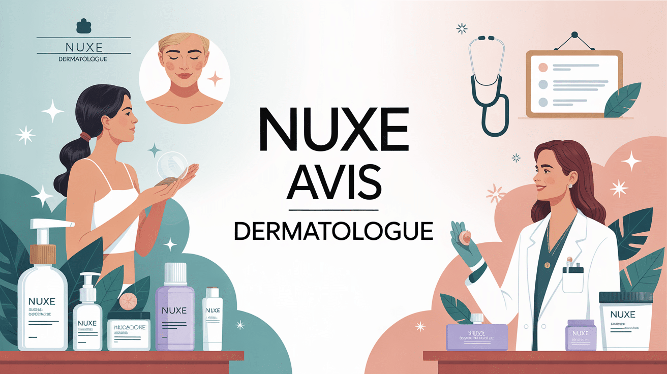 Nuxe avis dermatologue illustration équilibre sensorialité et expertise