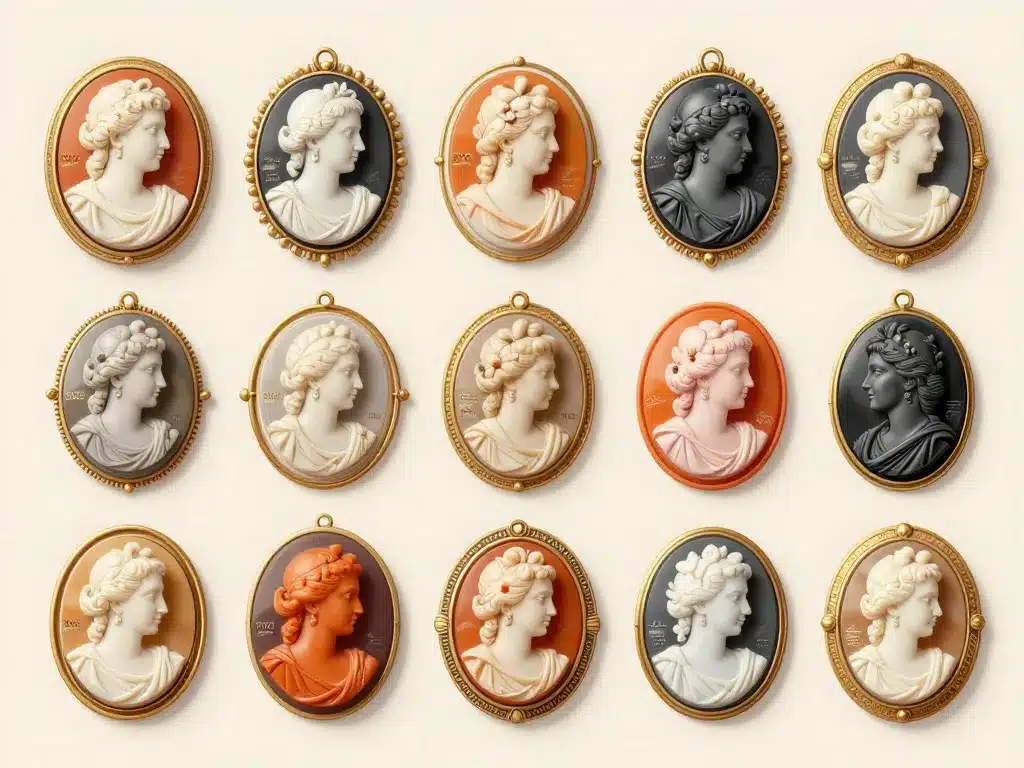 différents styles camée matériaux histoire