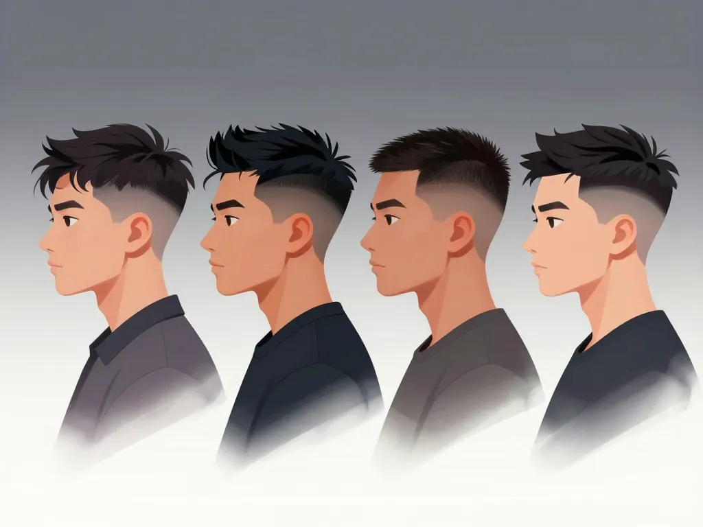 Aperçu tendance coupe homme court styles variés