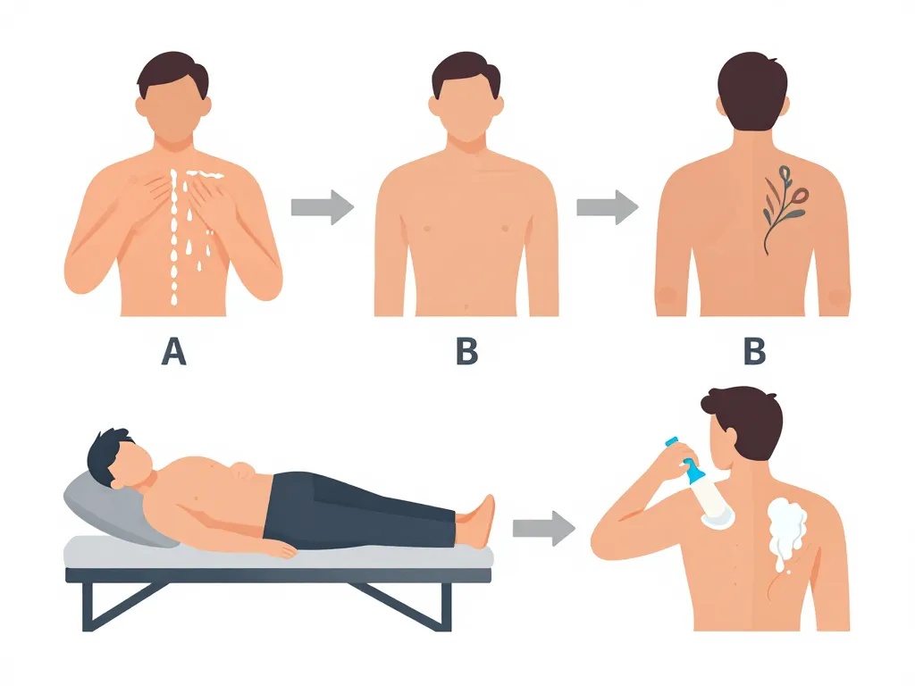 Préparation et soins tatouage dorsale homme
