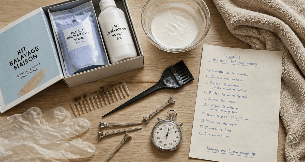 comment faire un balayage maison kit table