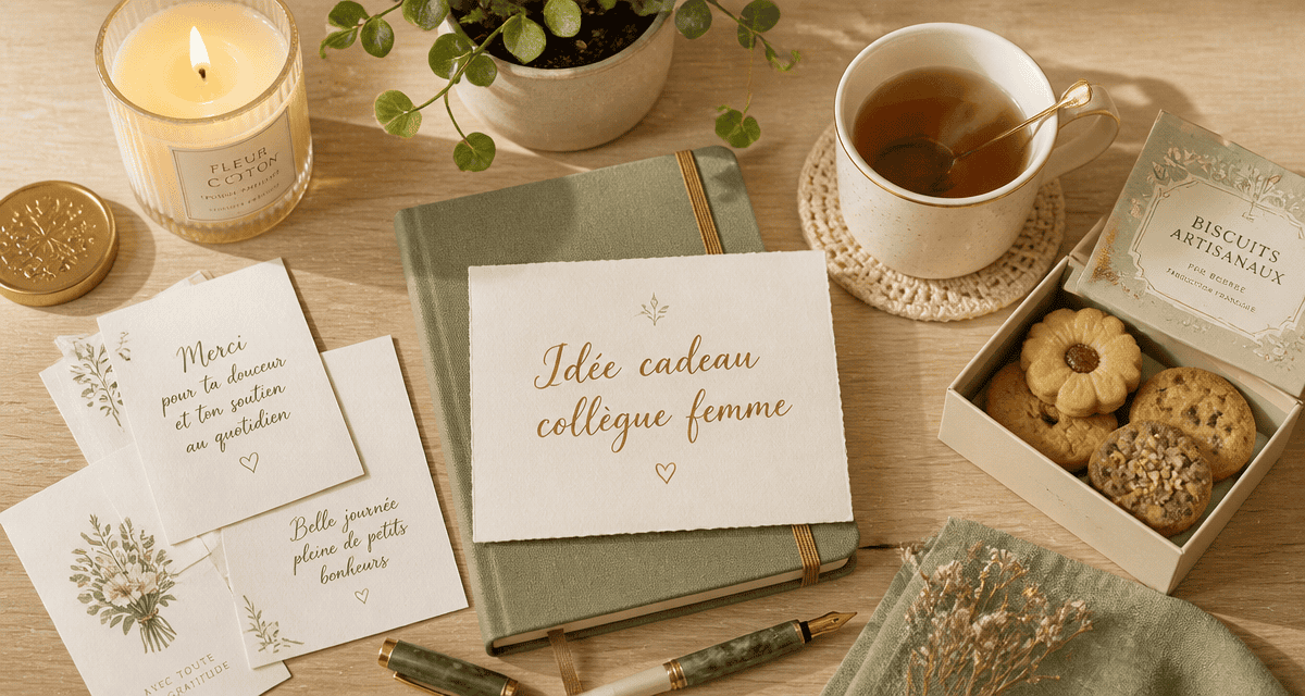 idée cadeau collègue femme bureau élégant
