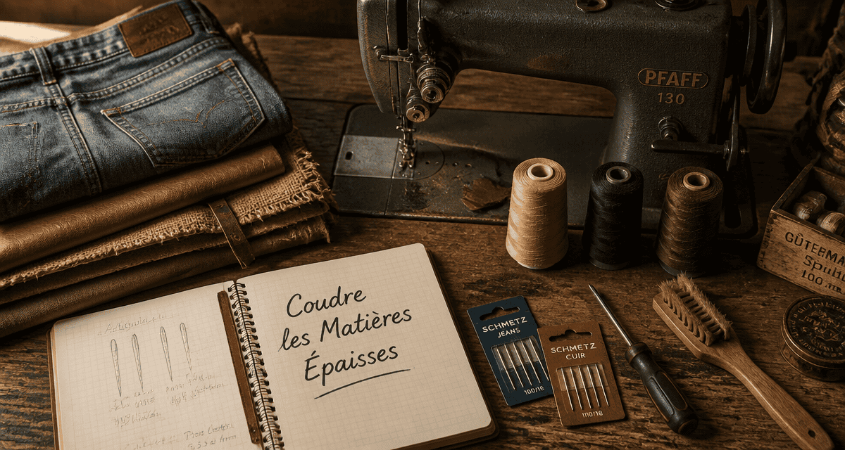 quelle machine à coudre choisir pour tissus épais flat lay