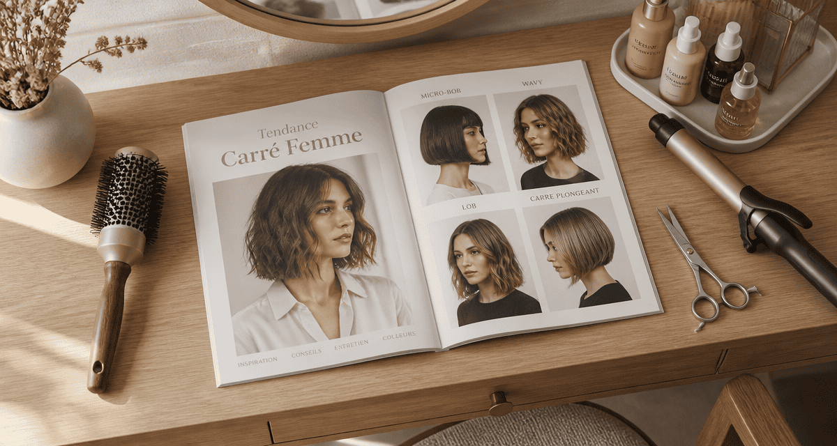 tendance coupe carré femme magazine et accessoires