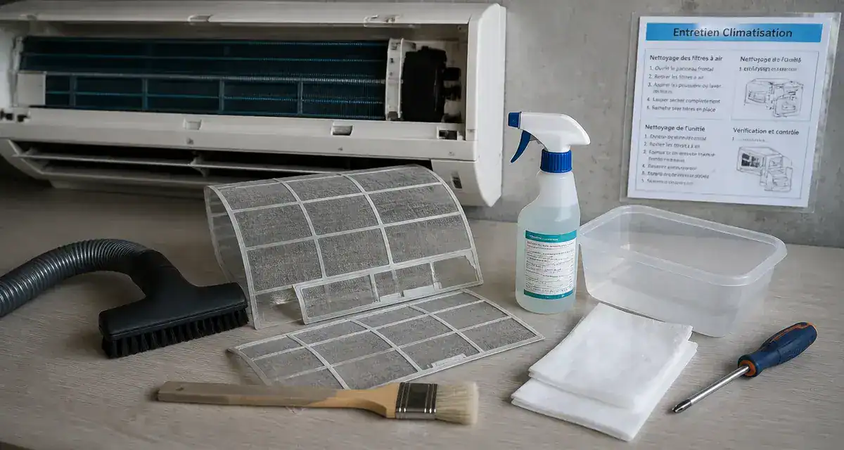 Climatiseur nettoyage : filtres et entretien pour éviter mauvaises odeurs