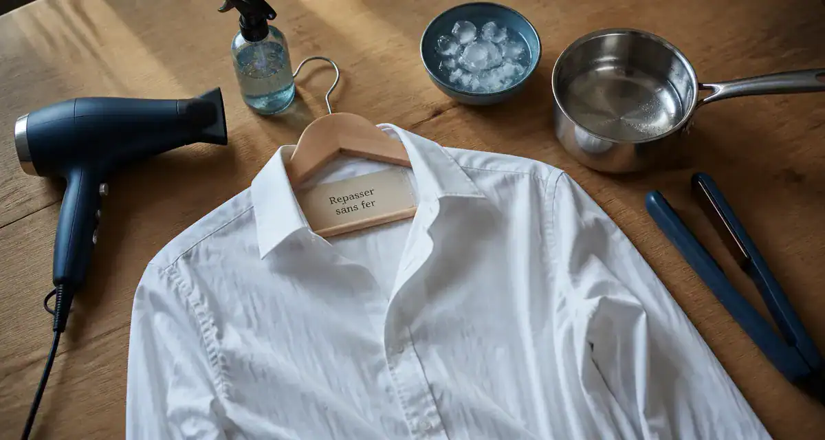 comment repasser sans fer chemise et accessoires