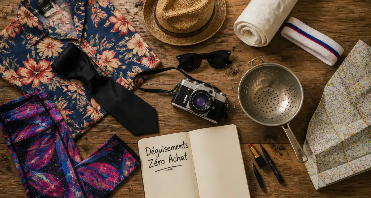 déguisement simple sans achat avec vêtements et objets quotidiens