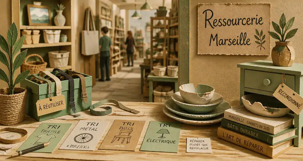 Ressourcerie marseille : vaisselle et objets reconditionnés à prix réduit